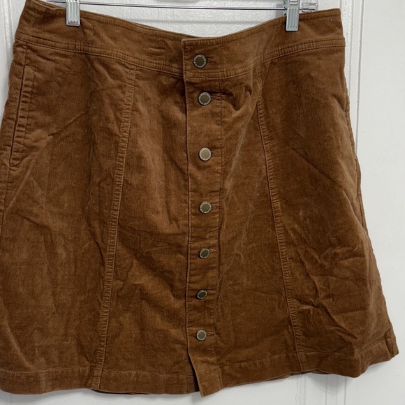 Charter Club Dresses & Skirts - Charter Club Brown corduroy A-Line Skirt